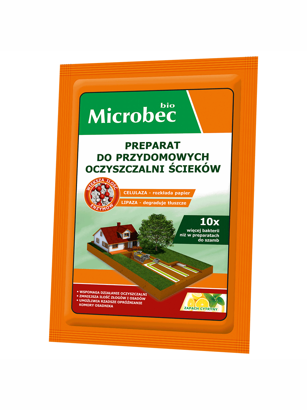 BROS MICROBEC BIO Aktywator do przydomowych oczyszczalni ścieków 35G