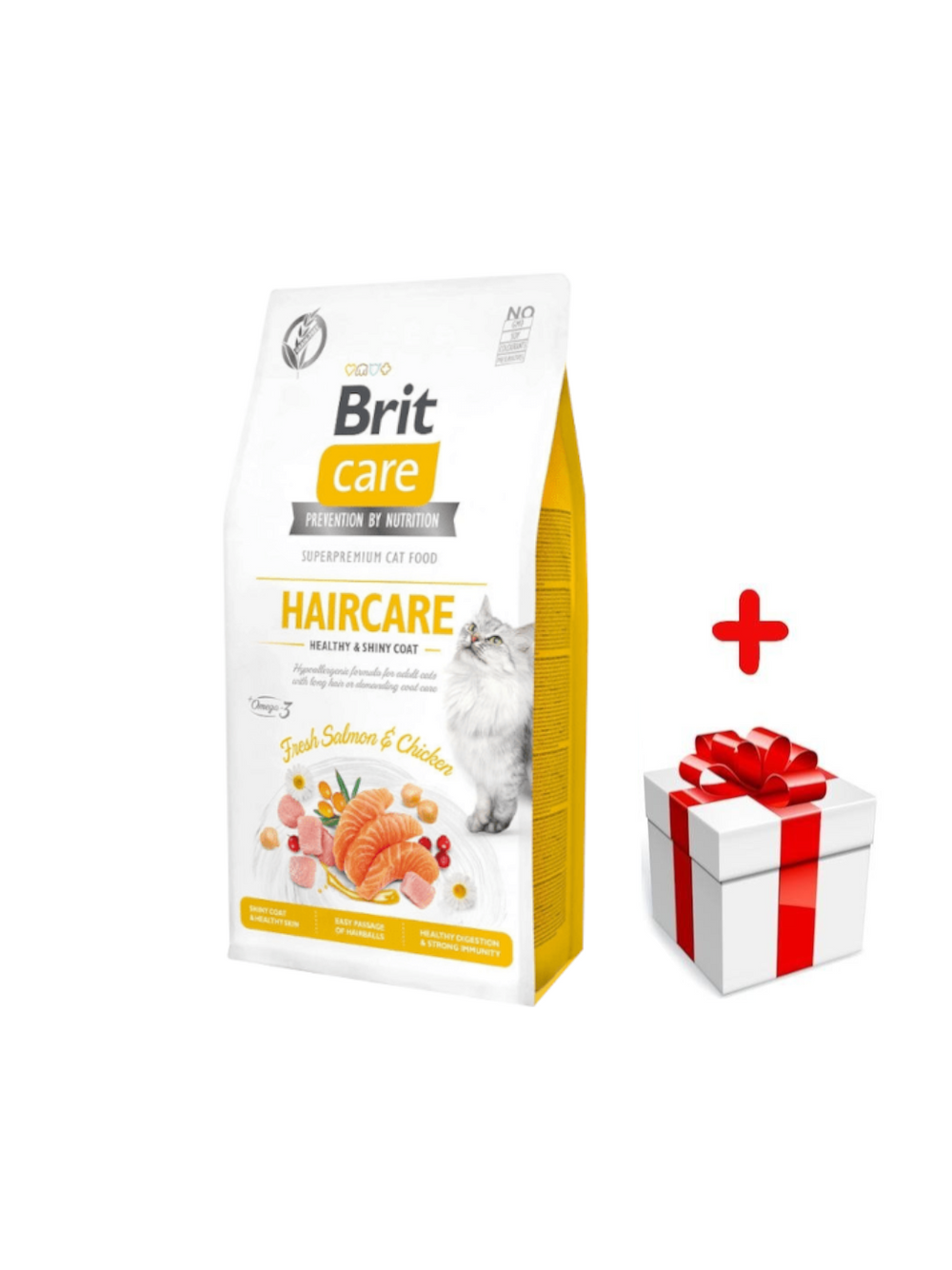 BRIT Care Cat  Grain-Free Haircare 7kg + niespodzianka dla kota GRATIS!