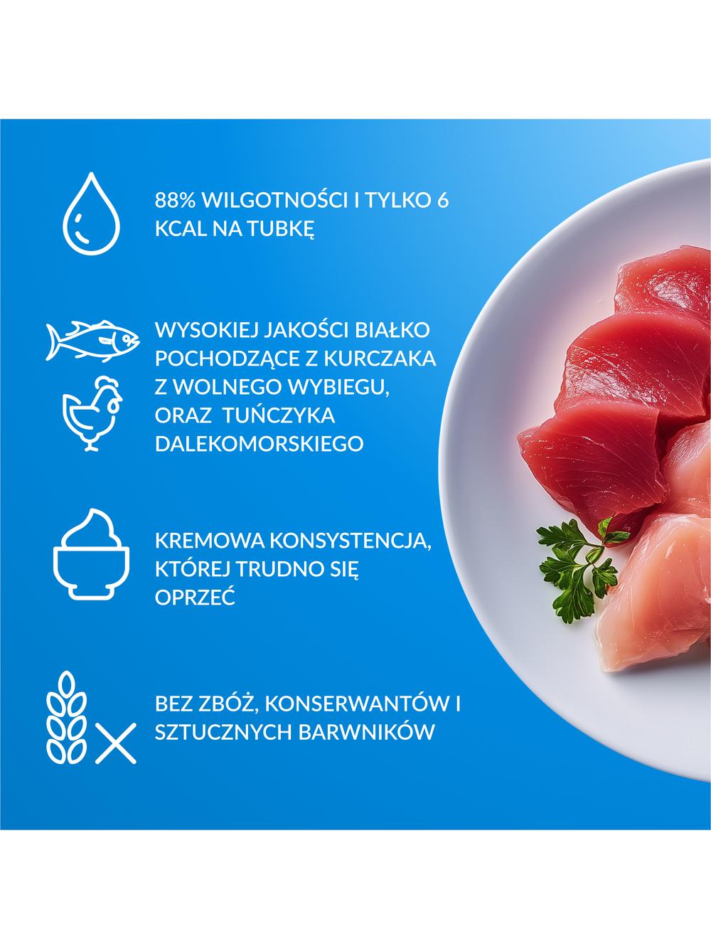 INABA Churu dla kota - mix z kurczakiem 80x14g