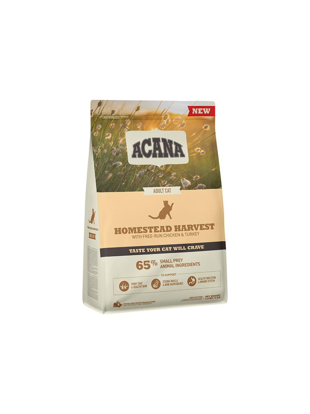ACANA Homestead Harvest Cat 1,8kg + niespodzianka dla kota GRATIS!