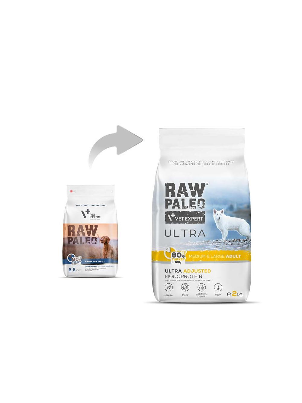 Vet Expert Raw Paleo Ultra Turkey Adult Large 2kg