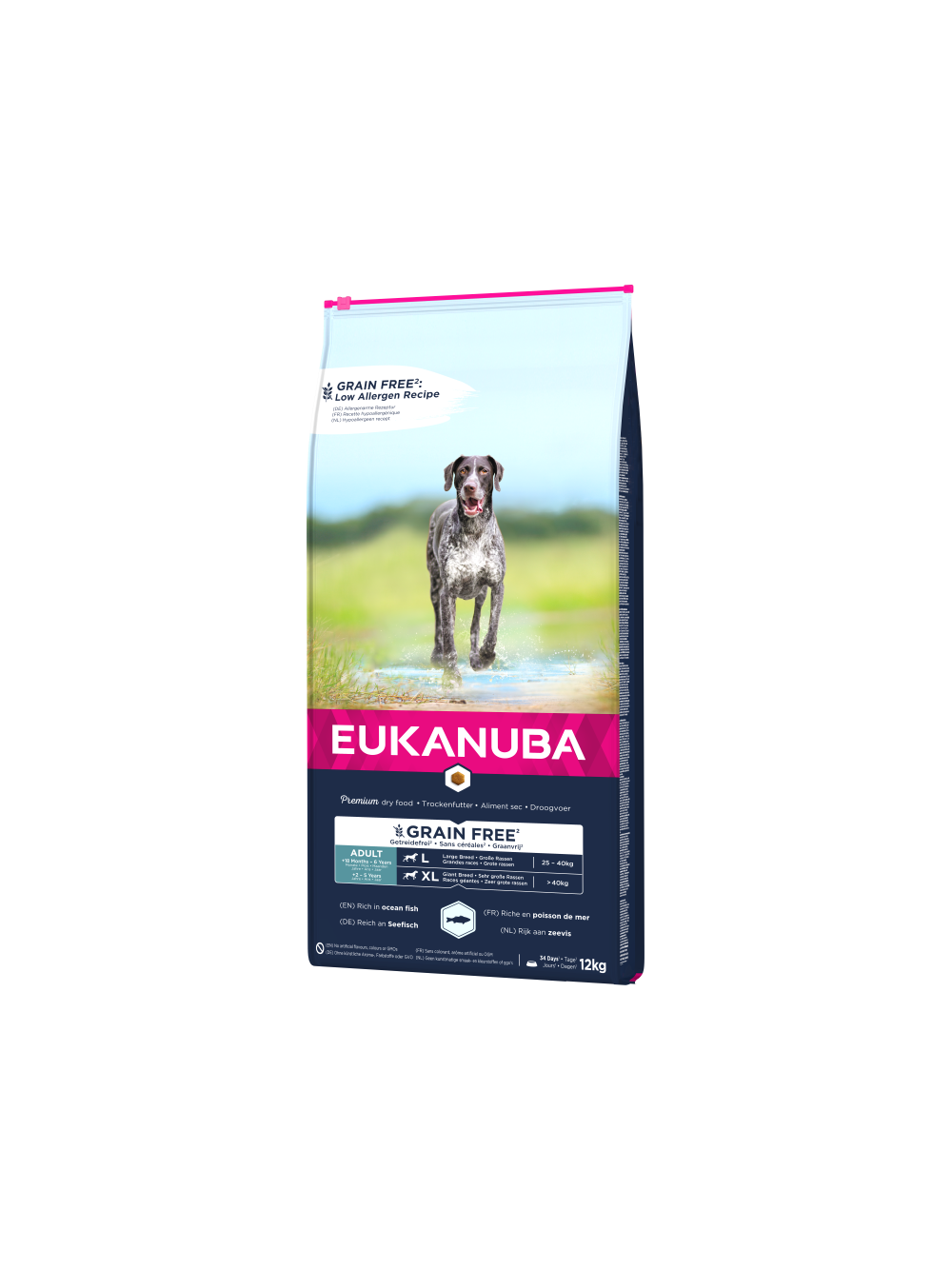 EUKANUBA Adult Large Grain Free 12kg + niespodzianka dla psa GRATIS!