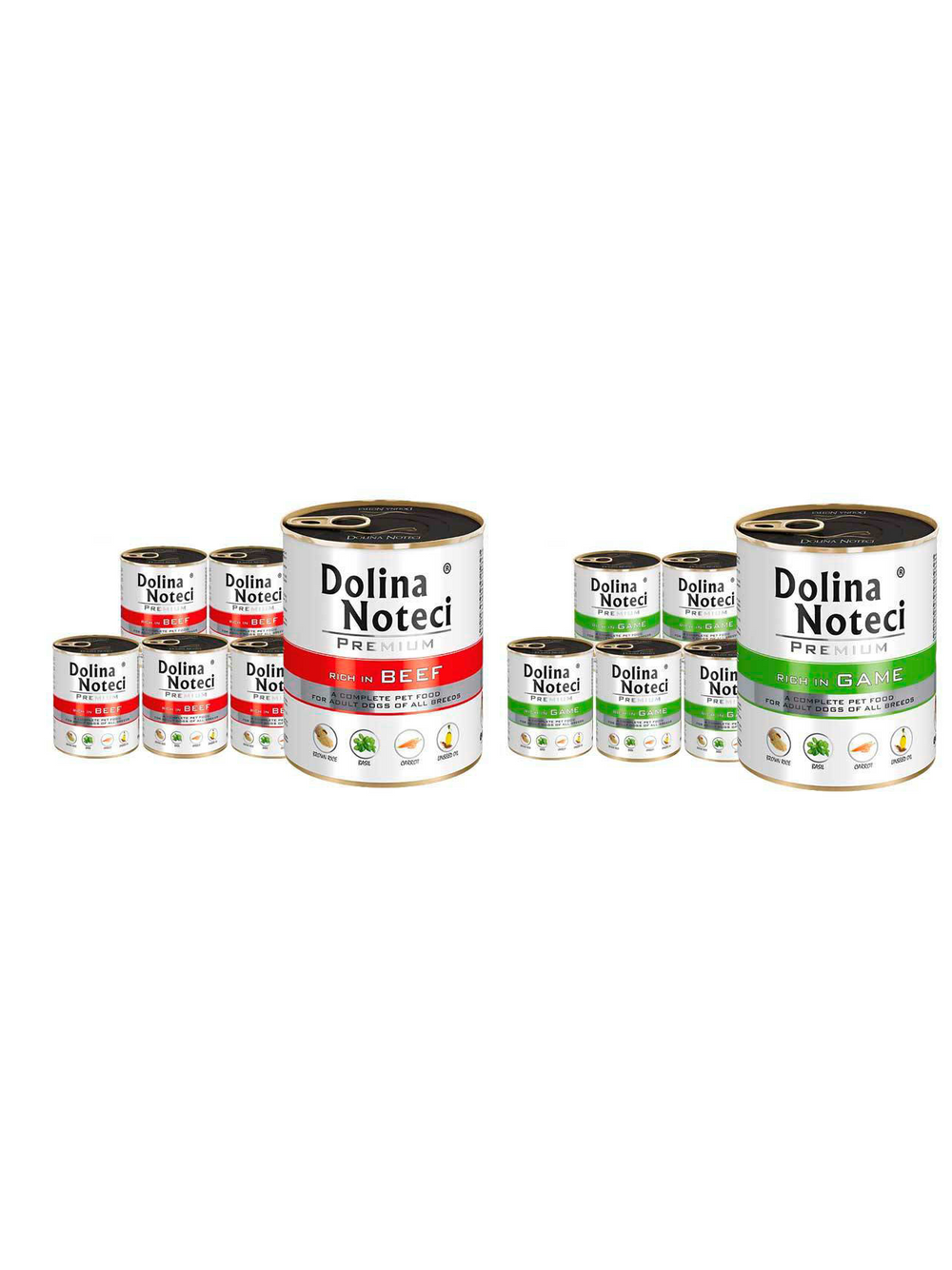 Dolina Noteci PREMIUM bogata w wołowinę i dziczyznę 24x800g
