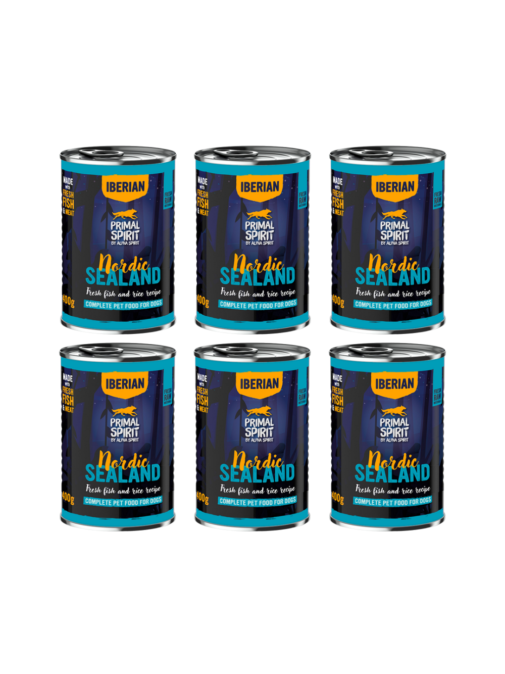 PRIMAL SPIRIT Iberian Nordic Sealand 6x400g puszka