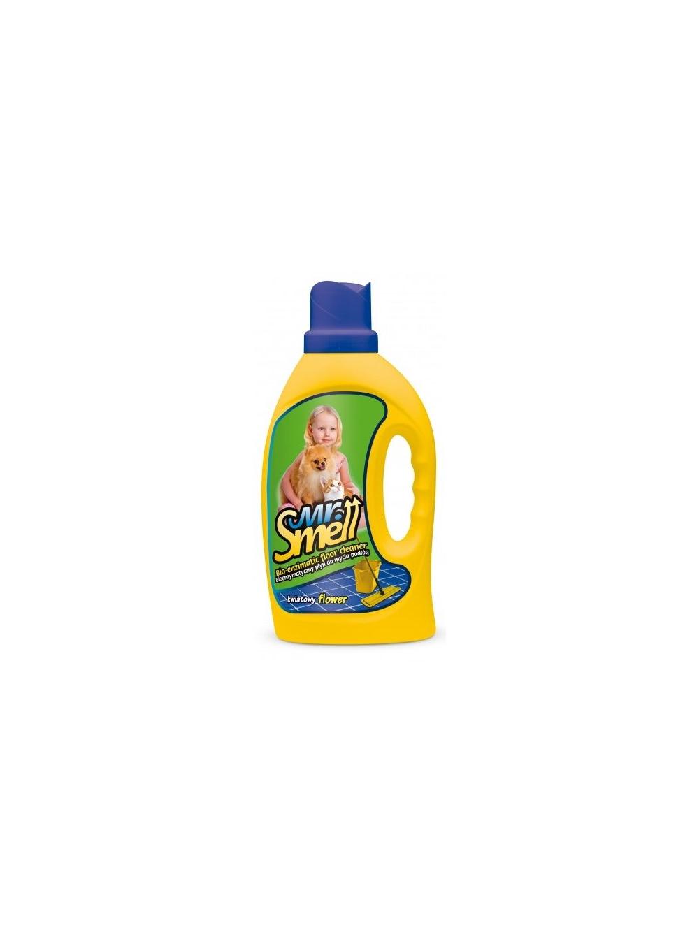 MR SMELL Bioenzymatyczny płyn do mycia podłóg o zapachu kwiatowym - 1l