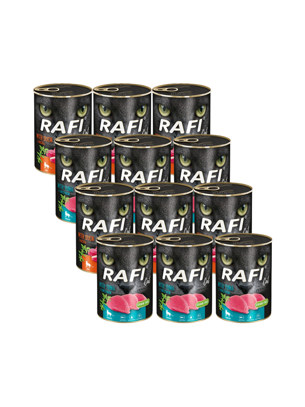 DOLINA NOTECI RAFI Cat Adult Mix smaków 12x400g