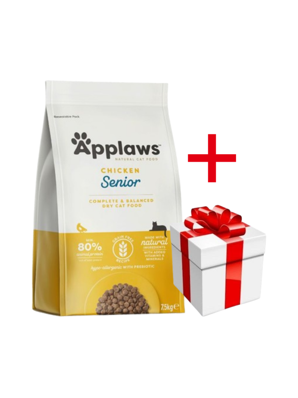 Applaws Senior Chicken Sucha Karma dla seniora 7,5kg + niespodzianka dla kota GRATIS!