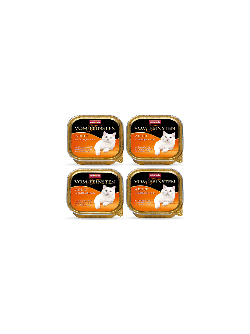 ANIMONDA Vom Feinsten Adult Cat smak: z drobiem i cielęciną 6 x 100g