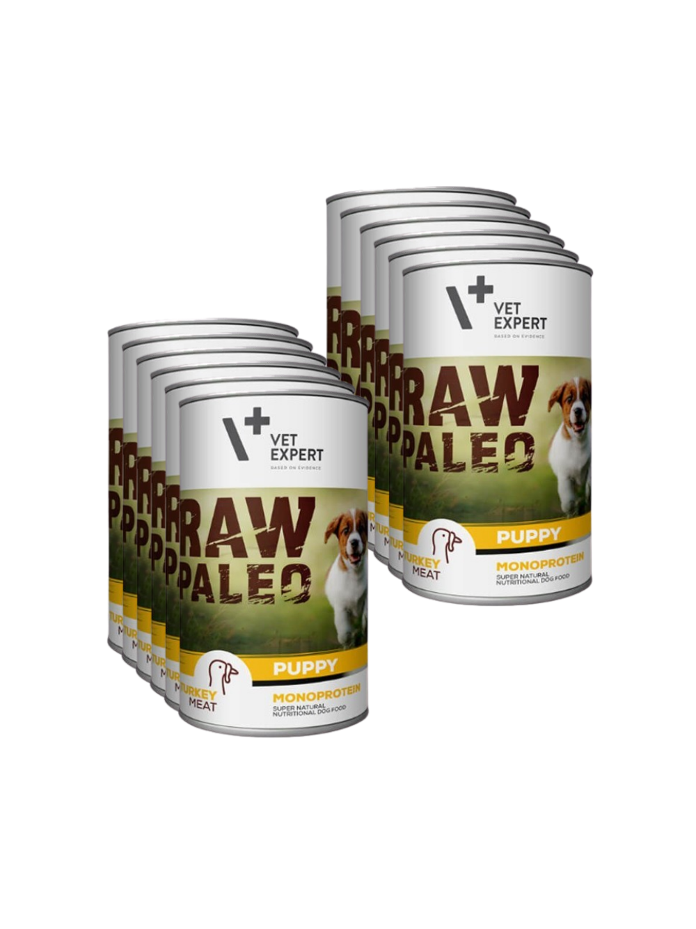 Vetexpert RAW PALEO puppy turkey 12x400g - indyk puszka