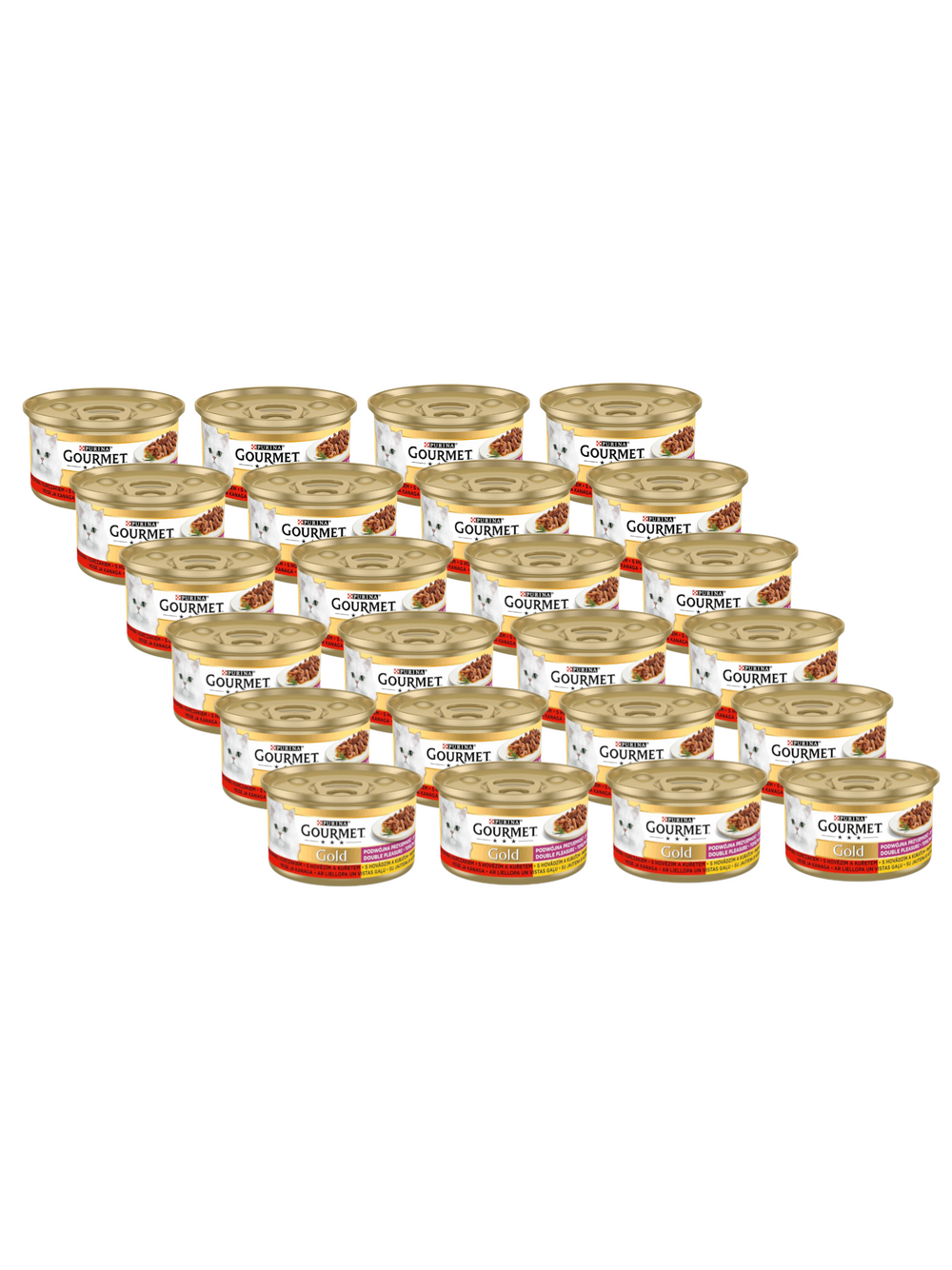 Purina Gourmet Gold z wołowiną i kurczakiem w sosie 24x85g