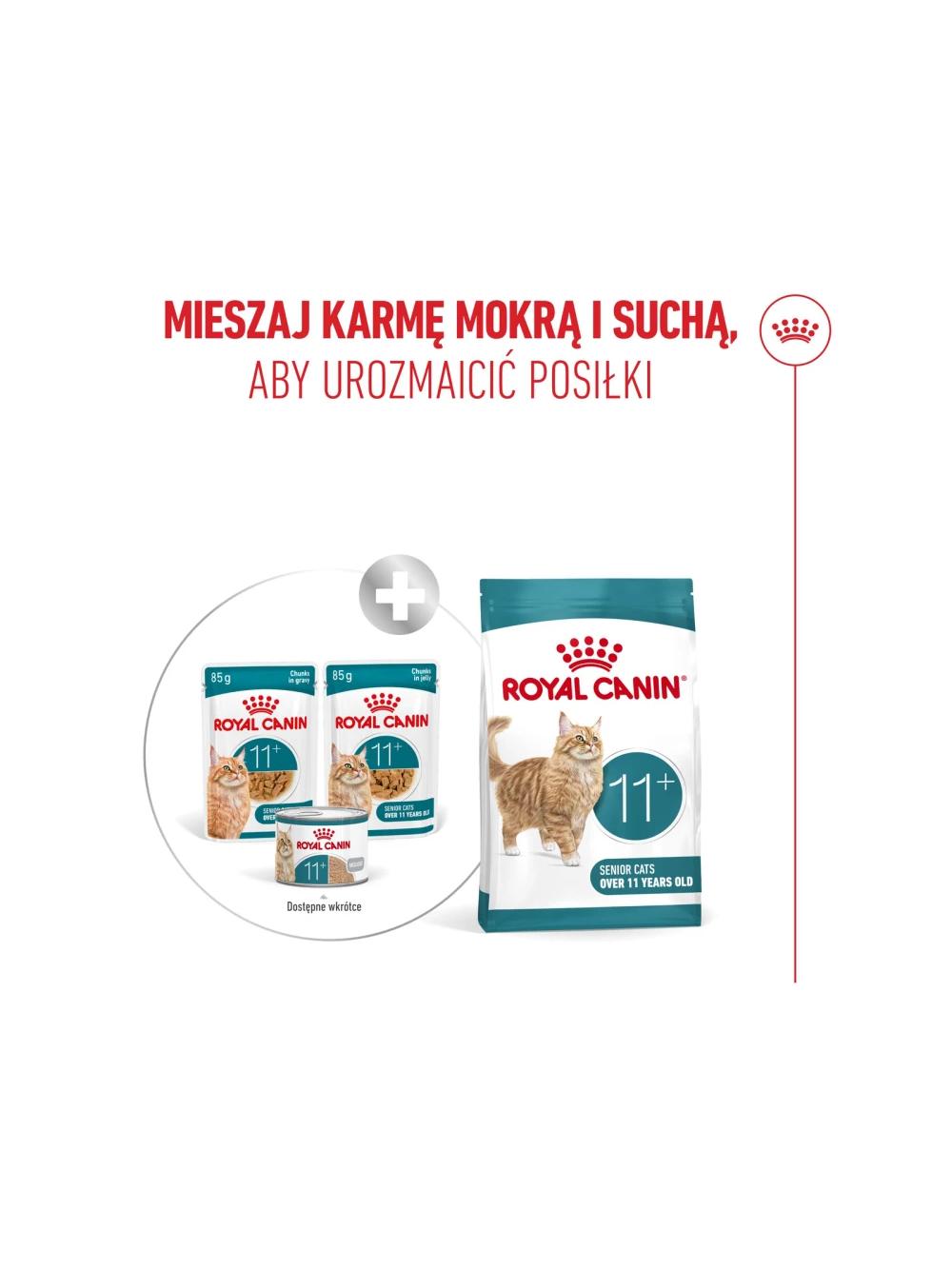 ROYAL CANIN mokra karma dla kotów, Senior Ageing 11+, sos12x85 g