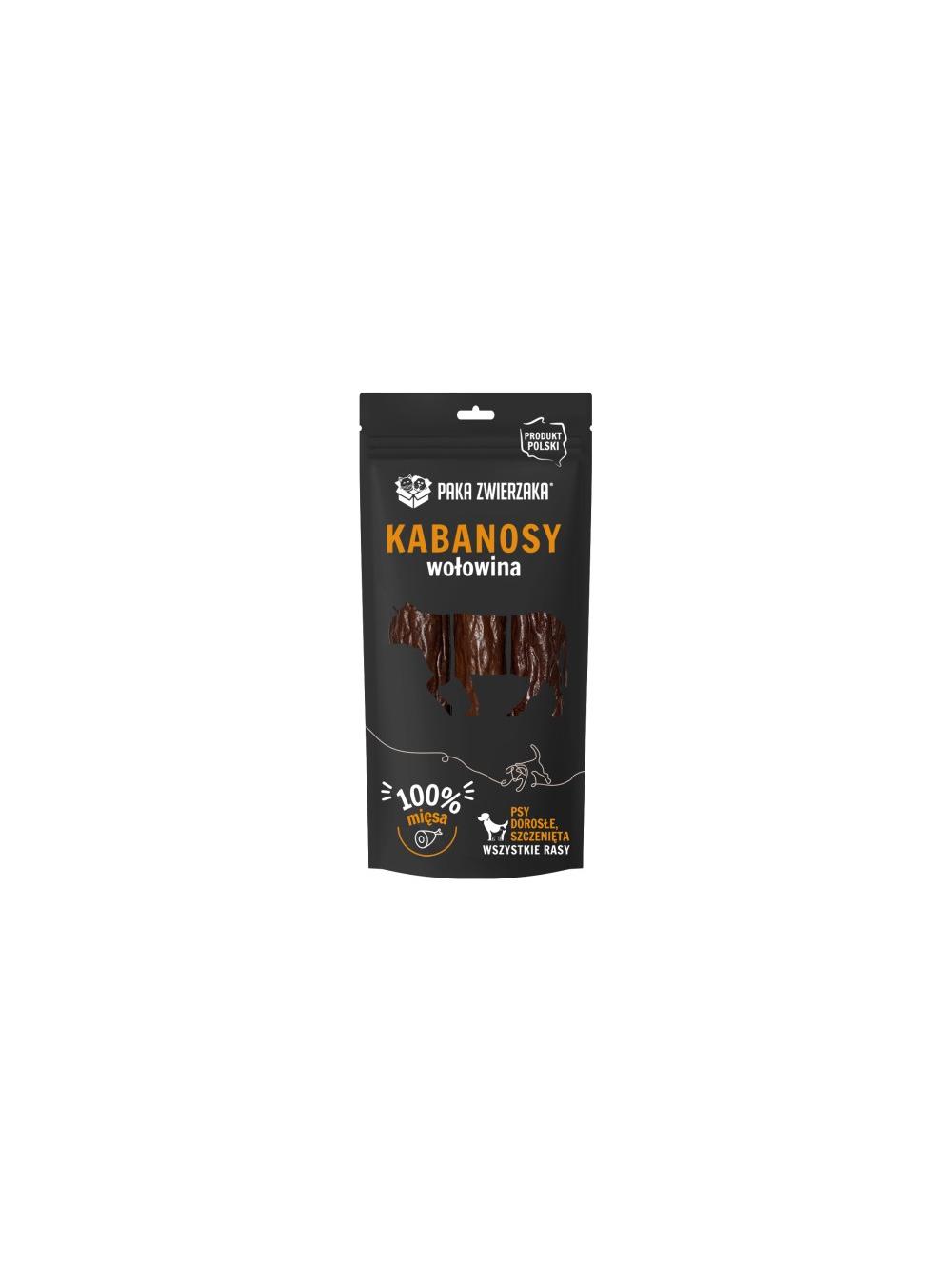 PAKA ZWIERZAKA- Kabanosy wołowina 3 szt (80g)