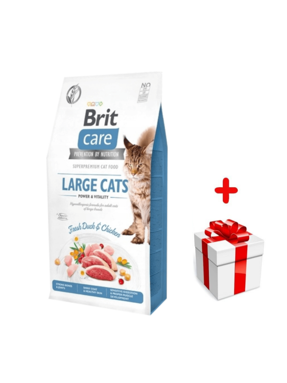 BRIT Care Grain-Free Large Cats Power & Vitality  2kg + niespodzianka dla kota GRATIS!