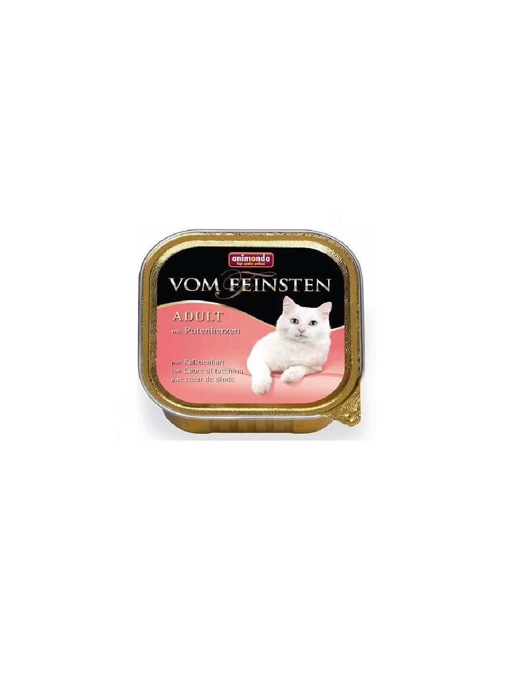 ANIMONDA Vom Feinsten Adult Cat smak: z sercami indyka 32x100g