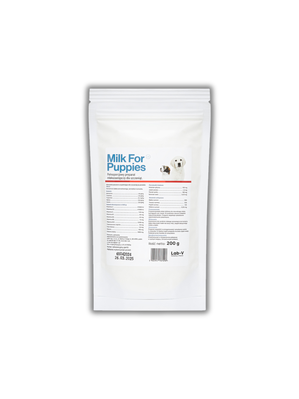 Lab-v Milk For Puppies-mleko dla szczeniąt 200g