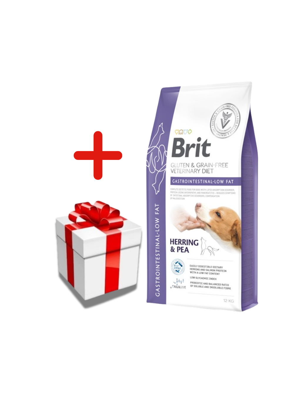 BRIT GF Veterinary Diets dog Gastrointestinal-Low Fat 12kg + NIESPODZIANKA DLA PSA GRATIS!!