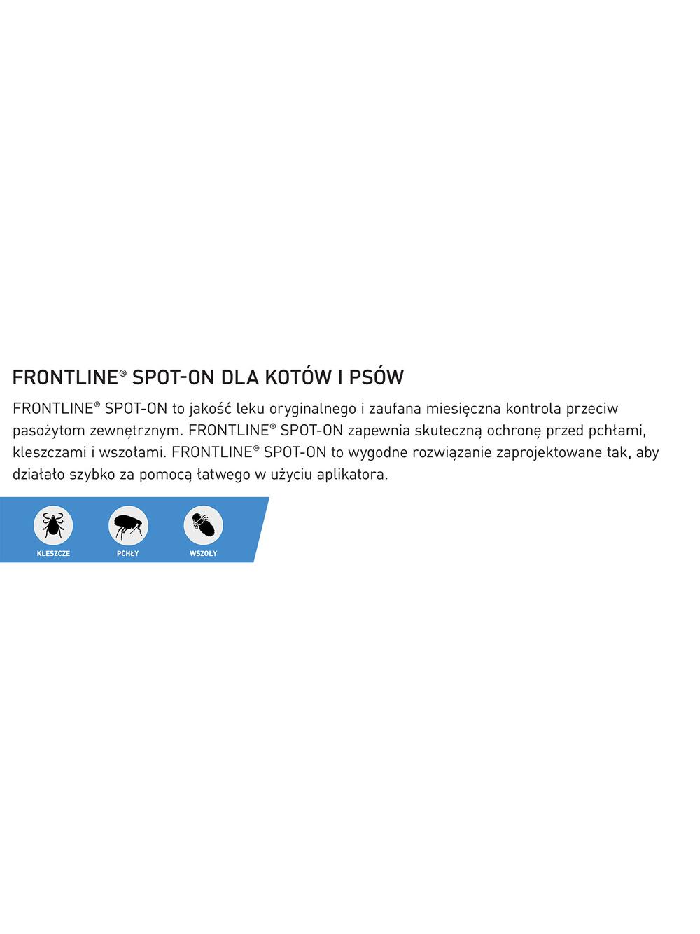 Frontline Spot On Pies S 2-10 kg dla psów s  3x0,67 ml