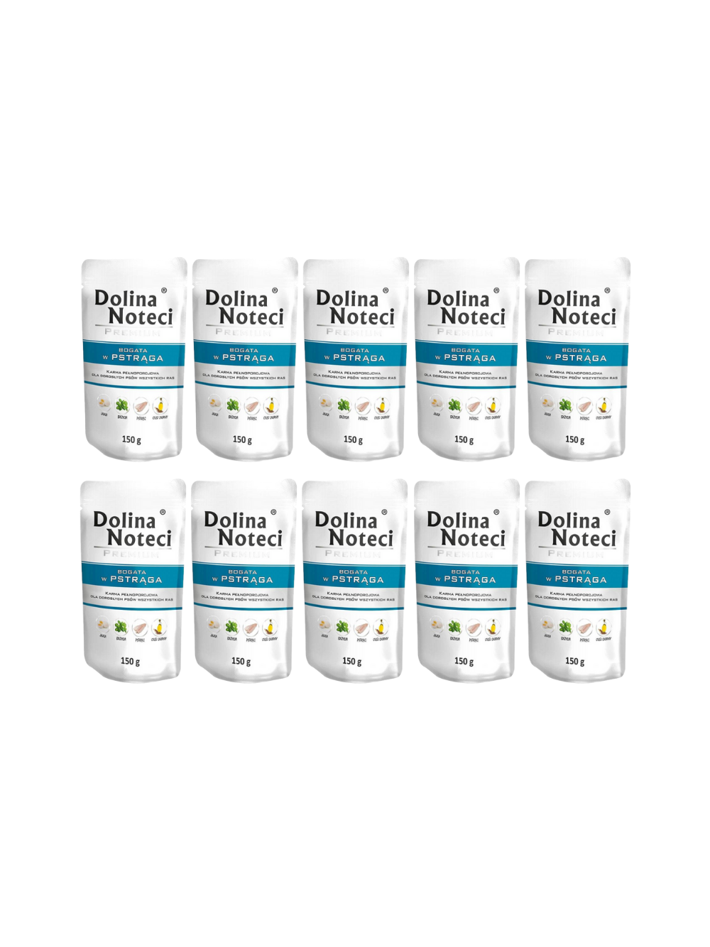 Dolina Noteci Premium Pstrąg 10x150g