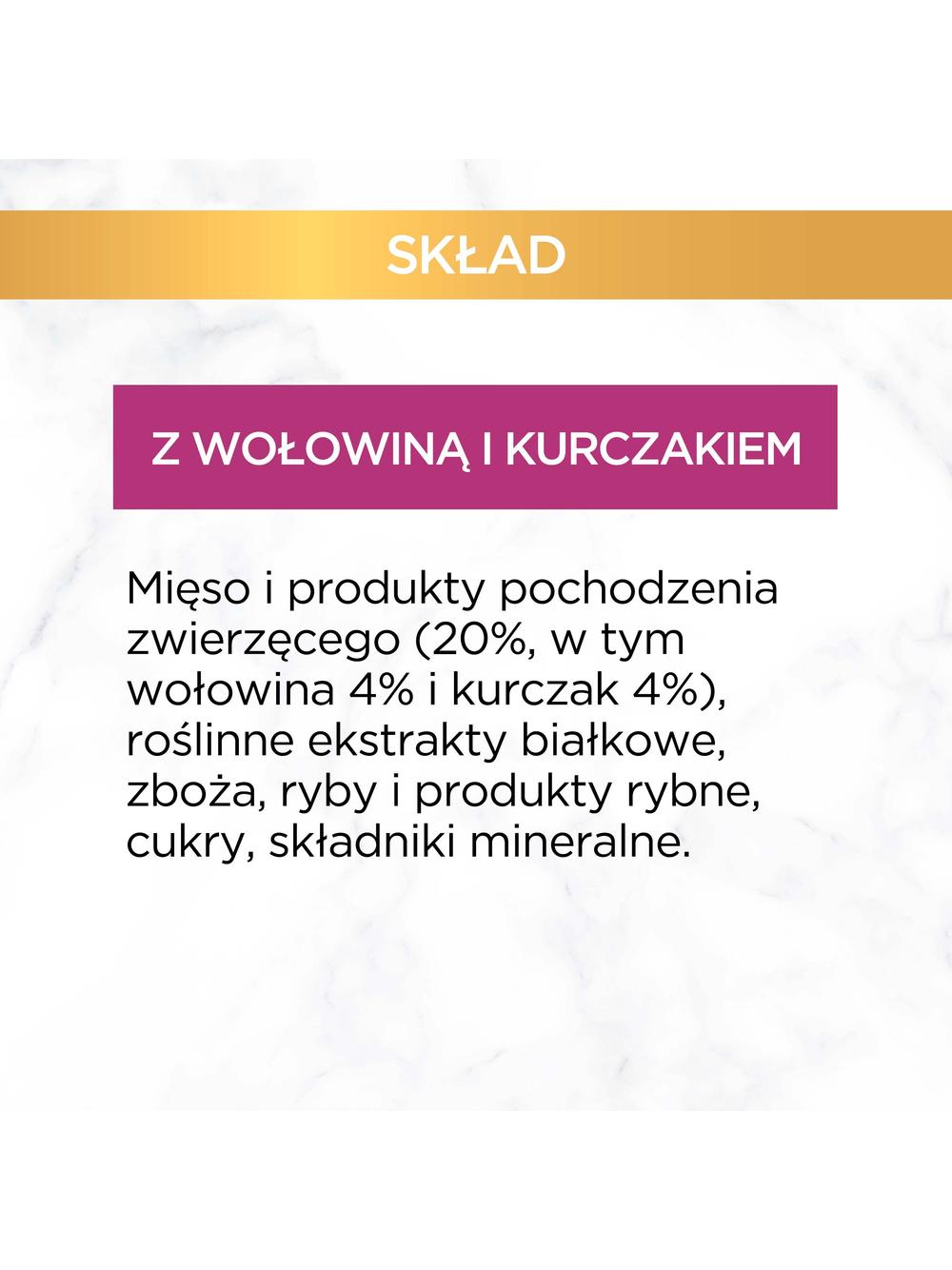 Purina Gourmet Gold z wołowiną i kurczakiem w sosie 48x85g