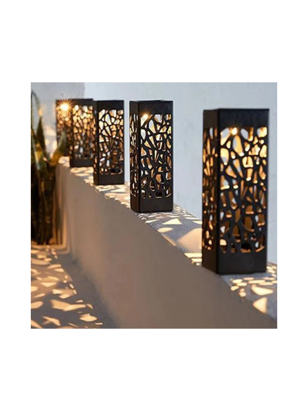 4x lampa ogrodowa solarna ozdobna