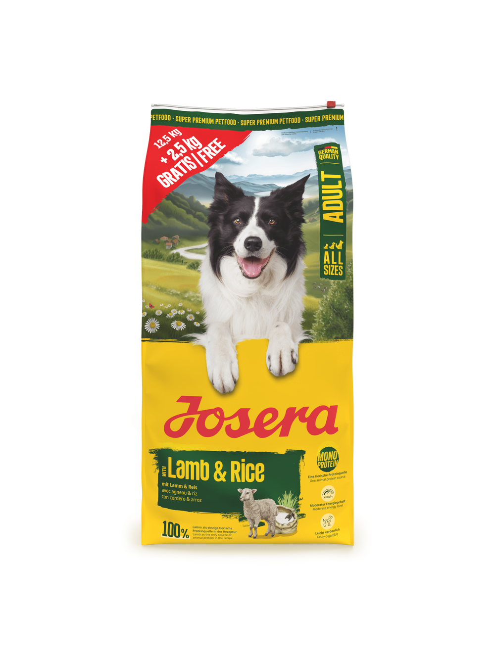 JOSERA Adult Lamb & Rice 12,5+2,5kg