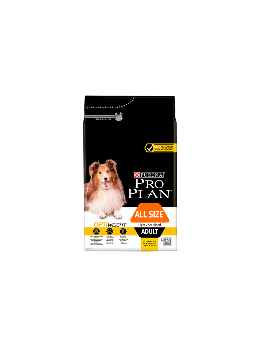 PRO PLAN Light Sterilised All Sizes Adult Karma dla psów bogata w kurczaka 14kg / Opakowanie uszkodzone (2044,2962,3655) !!!