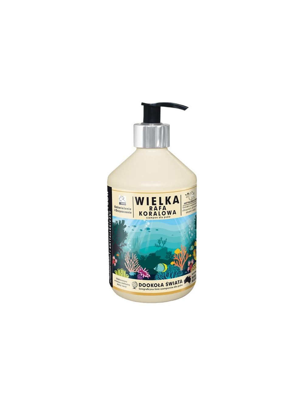 Szampon Super Beno Dookoła świata WIELKA RAFA KORALOWA ANTYALERGICZNY 400 ml