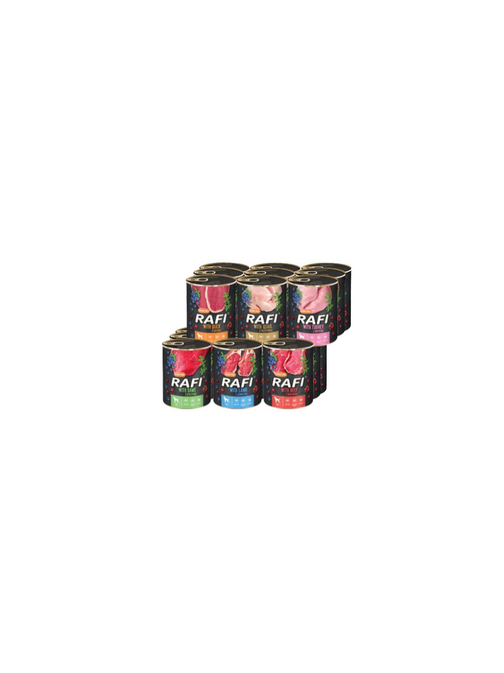DOLINA NOTECI Rafi dla psa mix smaków 56x400g