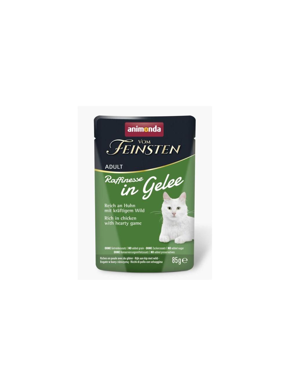 ANIMONDA Vom Feinsten Raffinesse kurczak z dziczyzną w galarecie 24x85g