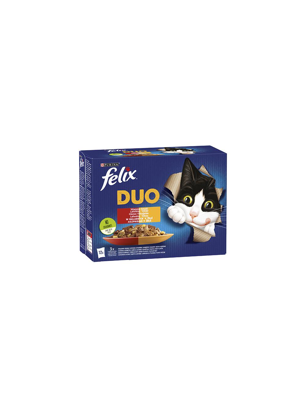 FELIX Duo Wiejskie Smaki w galaretce; 72x85g