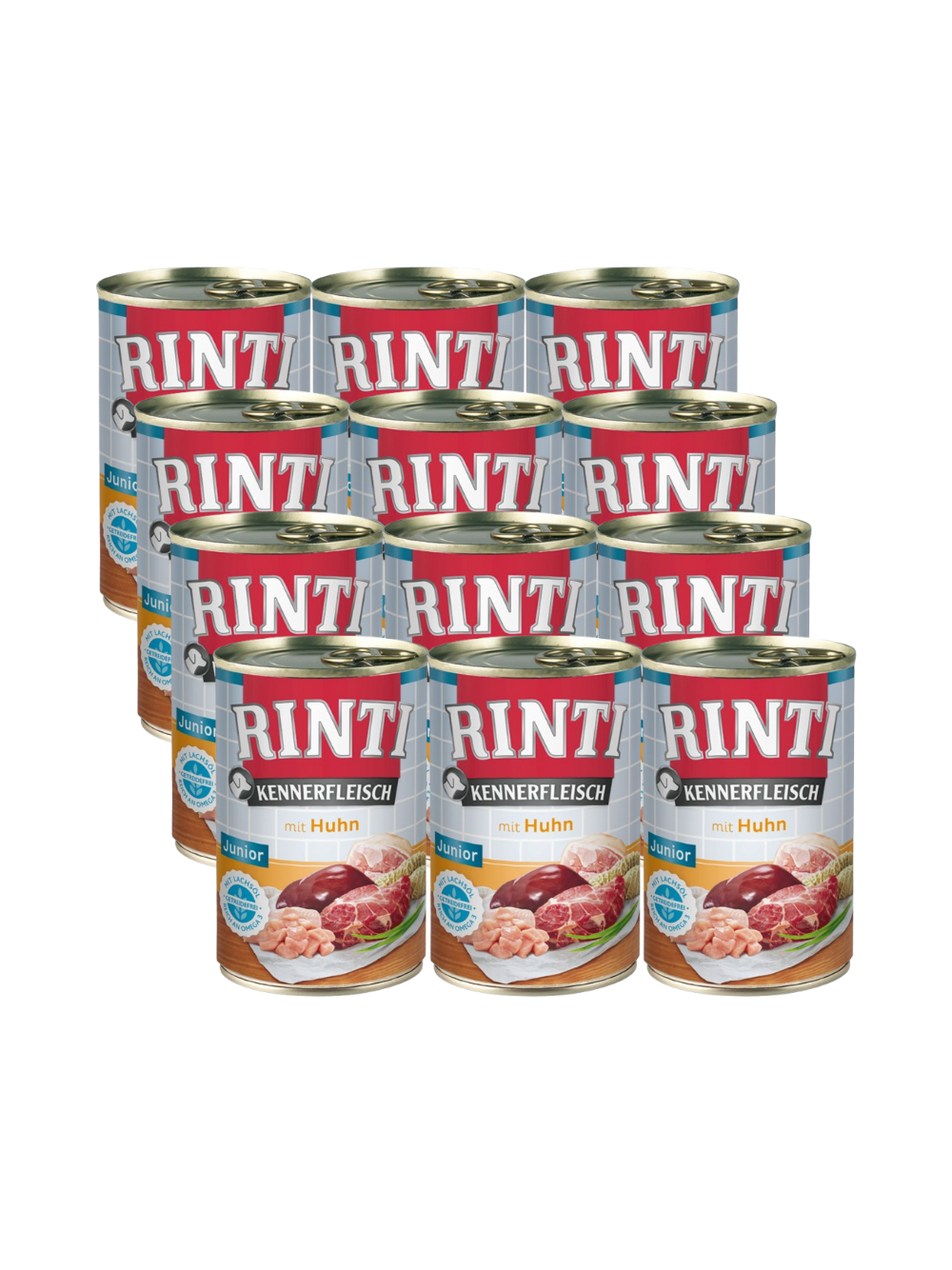Rinti Kennerfleisch Junior Huhn karma mokra dla psa - kurczak 12x400g