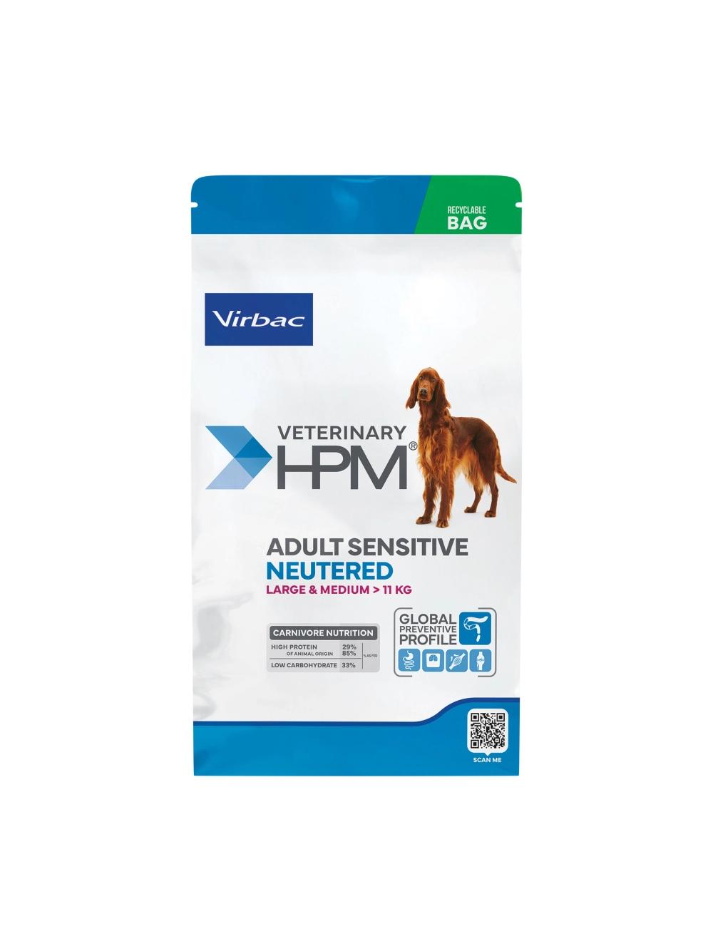 VIRBAC Adult Sensitive Neutered Large & Medium Dog 12kg karma sucha dla kastrowanych i sterylizowanych dorosłych psów