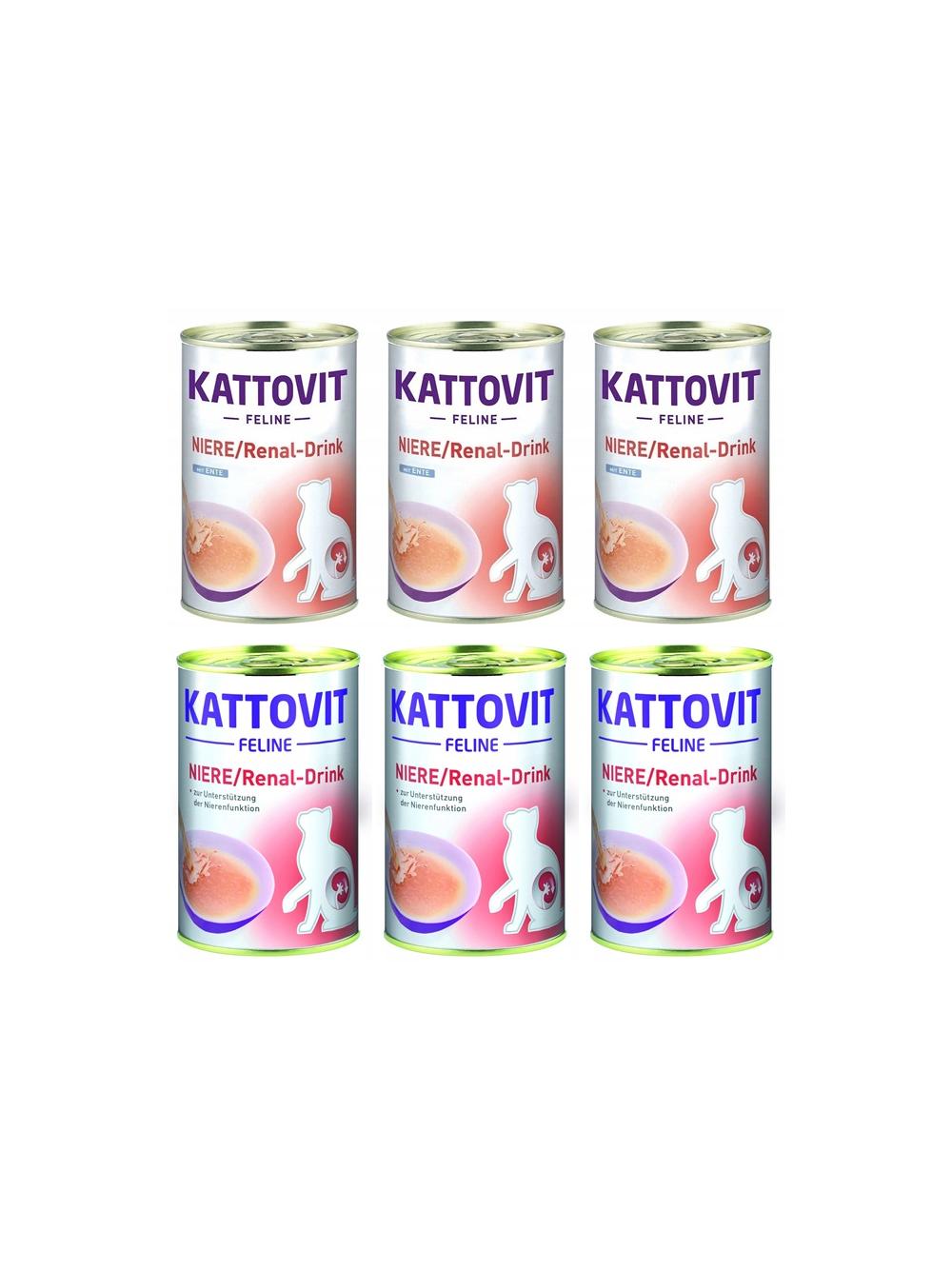 Kattovit Drink Niere/Renal kurczak/kaczka 6x135ml puszka