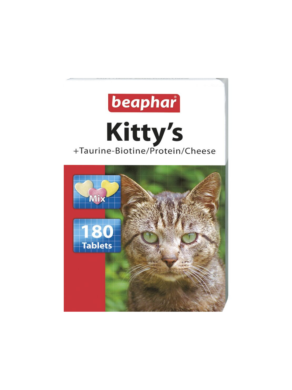 Beaphar KITTY'S MIX + TAU 180TAB - mix tabletek witaminowych dla kotów