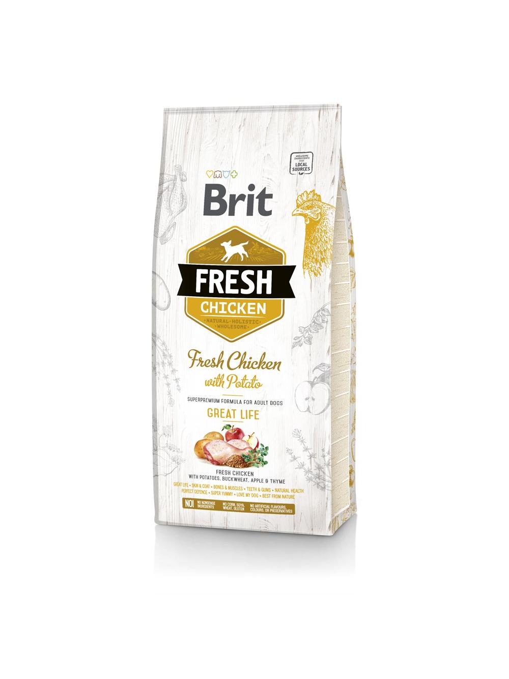 Brit Fresh Chicken & Potato Adult Great Life 12kg