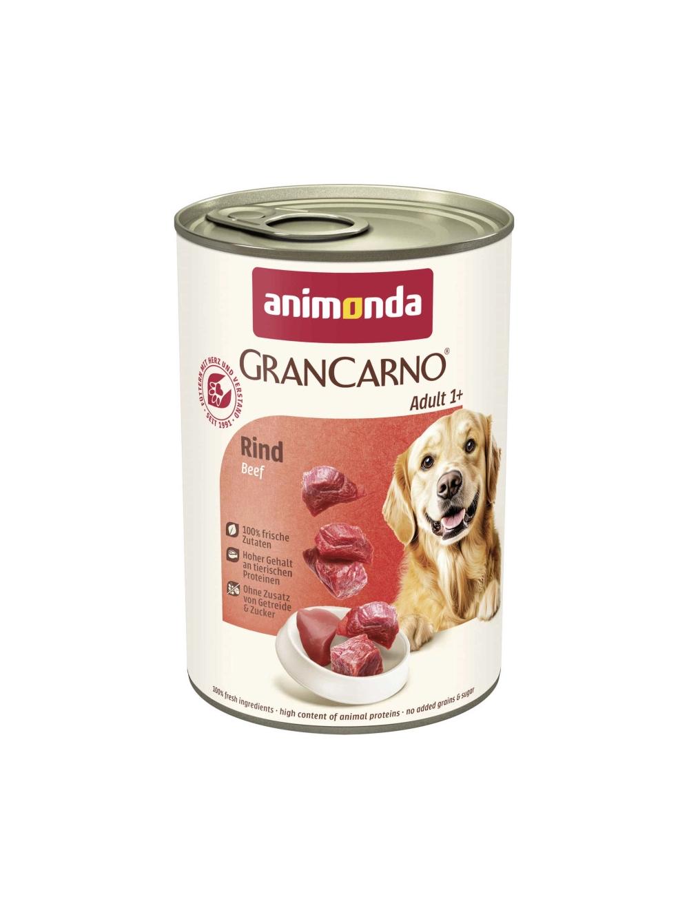 ANIMONDA GranCarno Adult Dog smak: Wołowina 18x400g