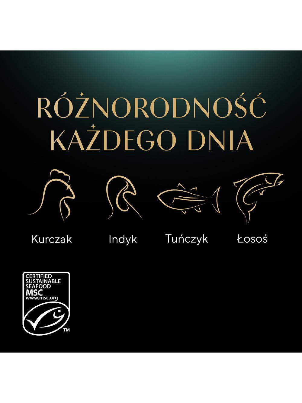 SHEBA Nature’s Collection Wybór Smaków 40x85 g – mokra karma pełnoporcjowa dla dorosłych kotów, w sosie