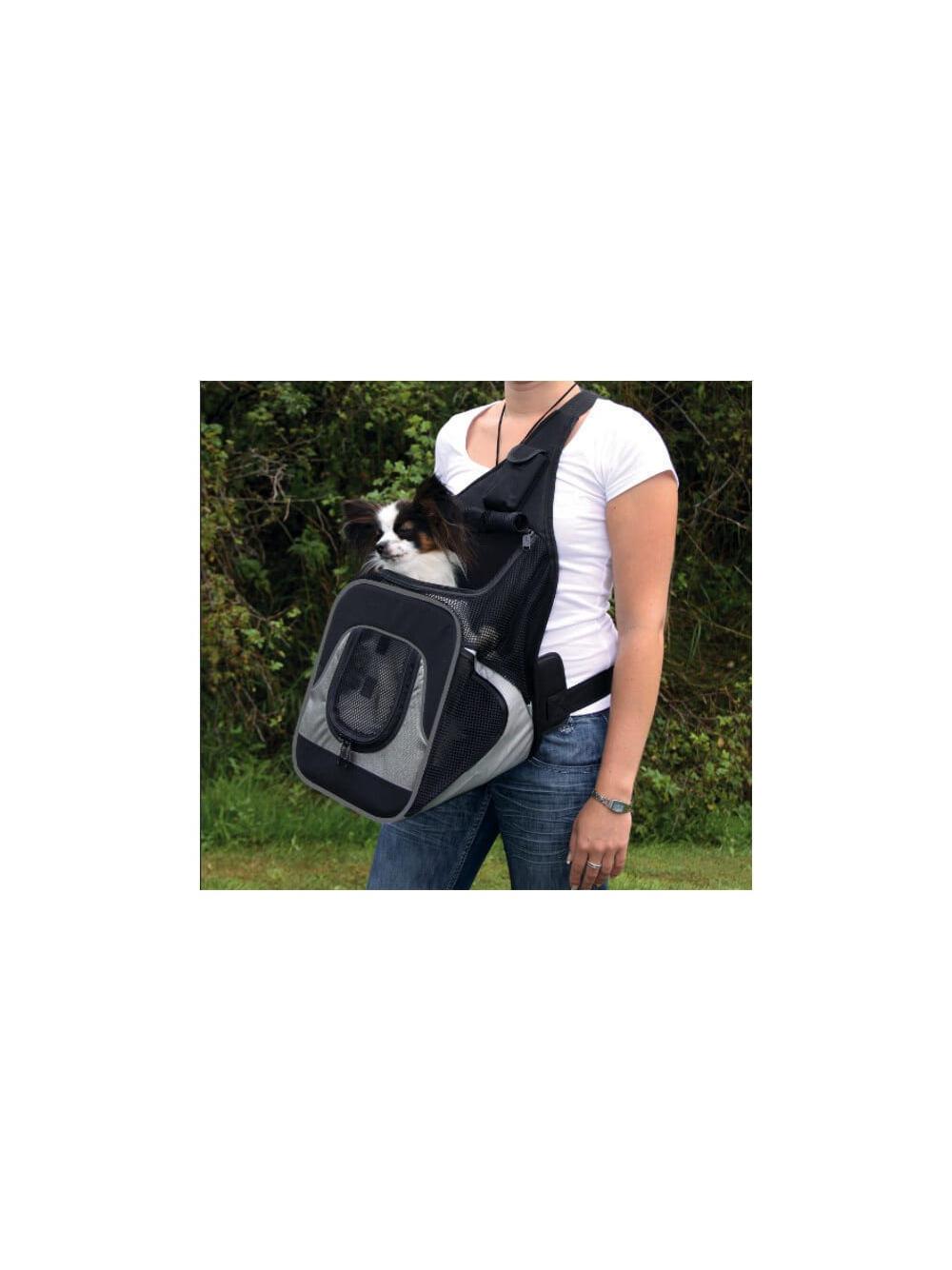 TRIXIE Torba do noszenia z przodu 30x26x33 czarno-szara