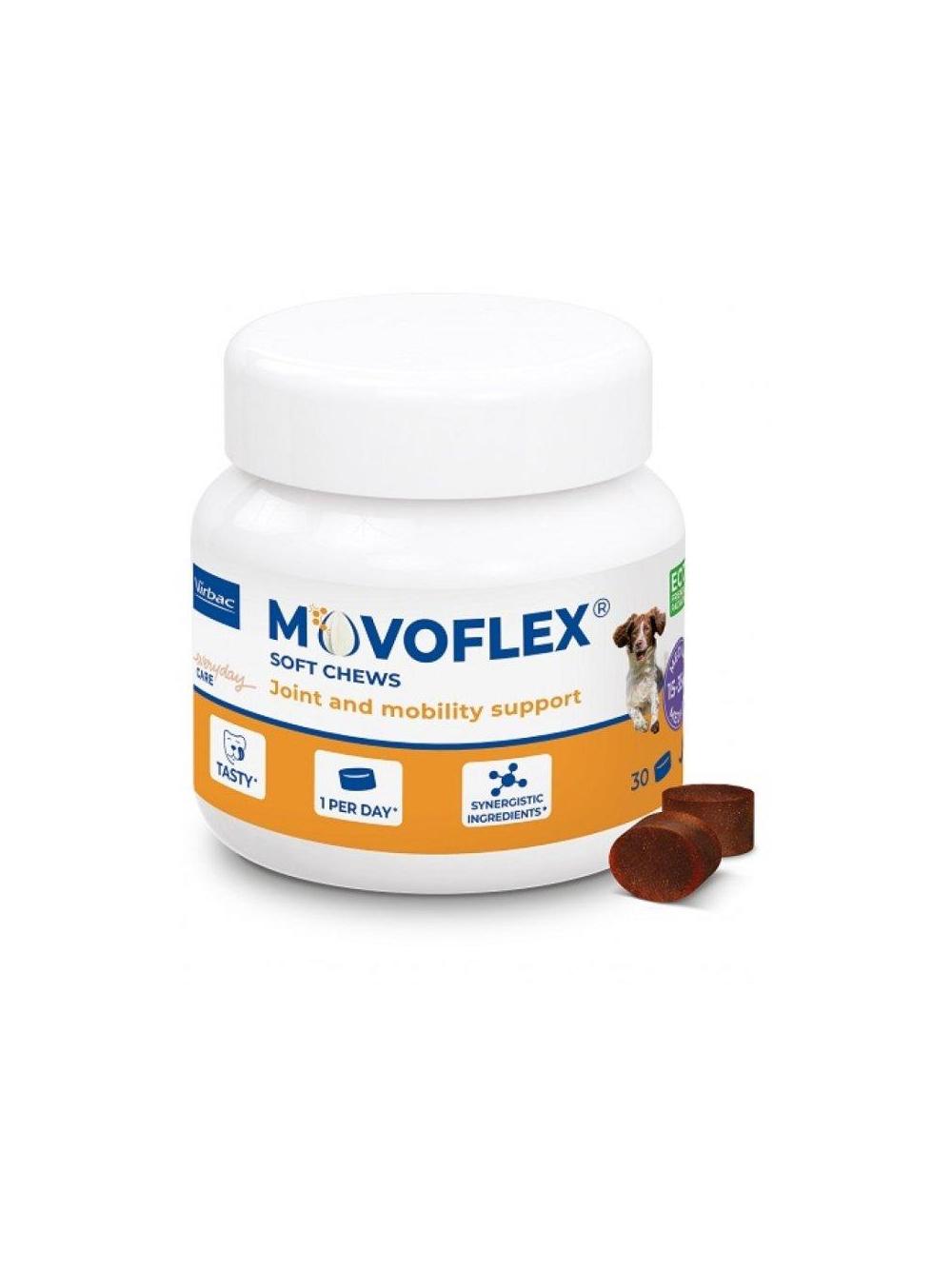 VIRBAC Movoflex M Miękkie Krokiety na Stawy dla psów od 15 do 35kg -30 krokietów