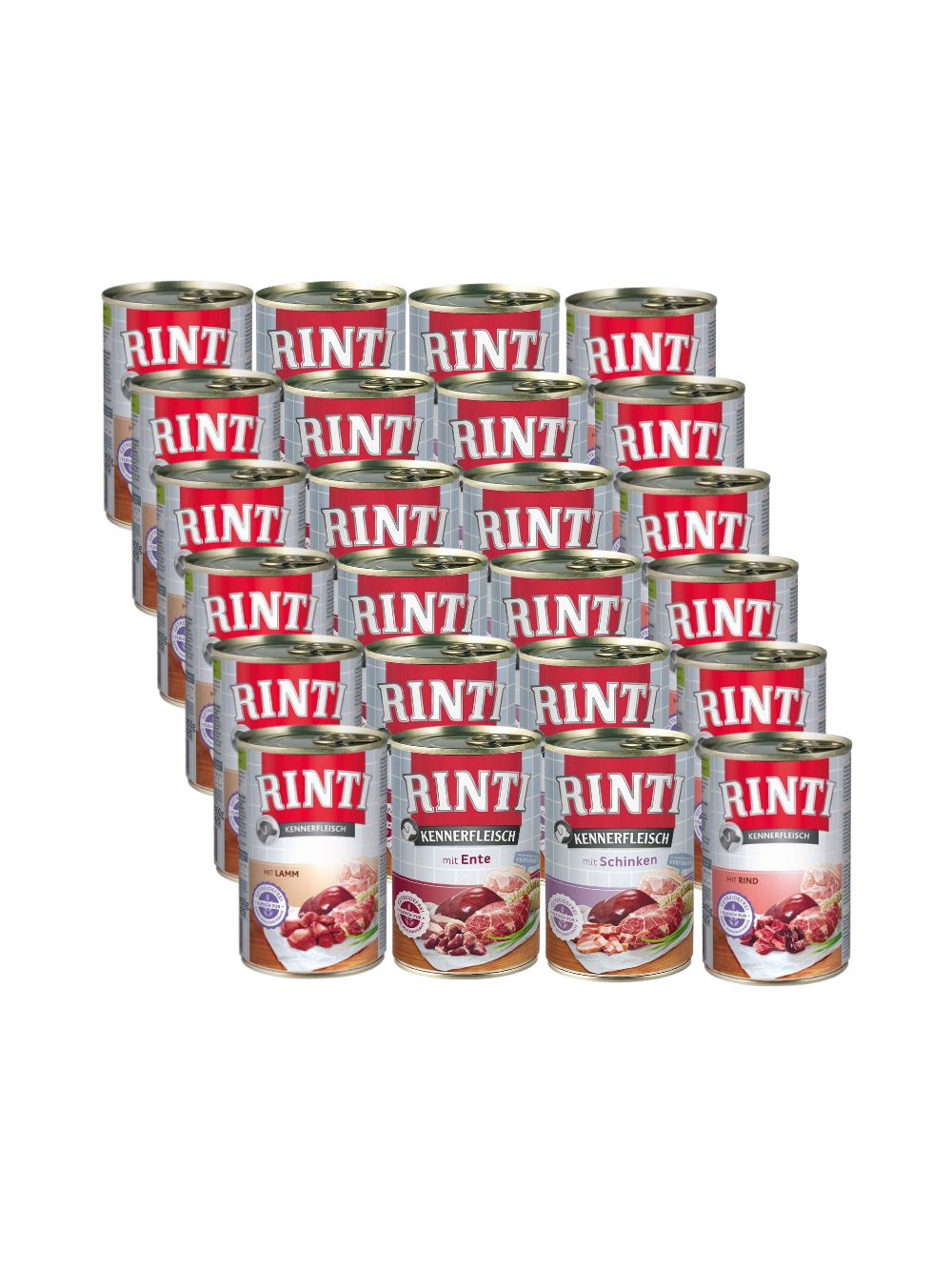 Rinti Kennerfleisch karma mokra dla psa Mix Smaków 24x400g
