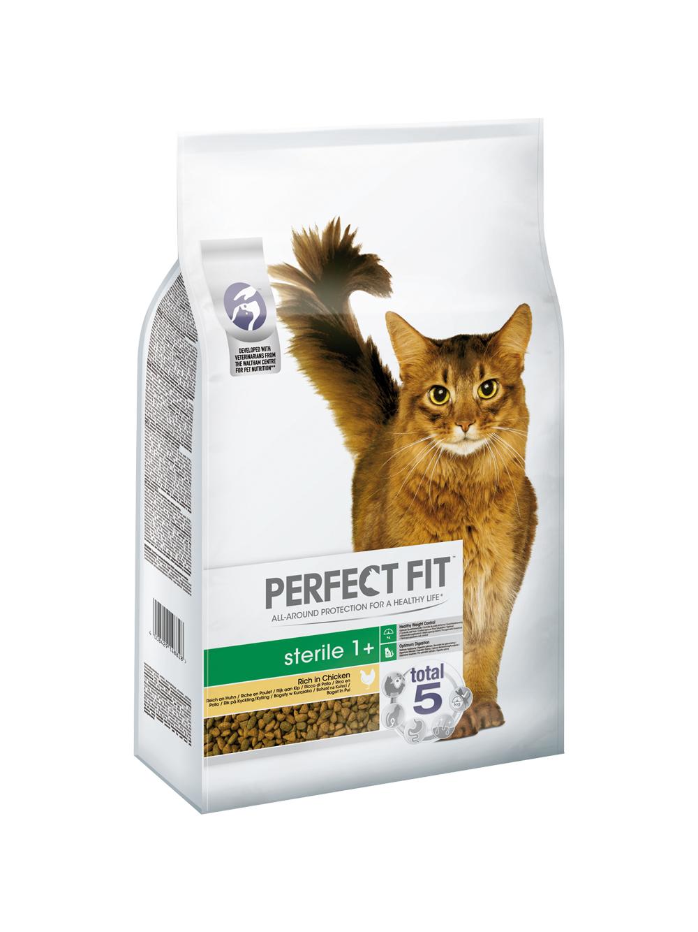 Perfect Fit™ - sucha karma pełnoporcjowa dla dorosłych kotów po zabiegu kastracji, bogata w kurczaka 7kg