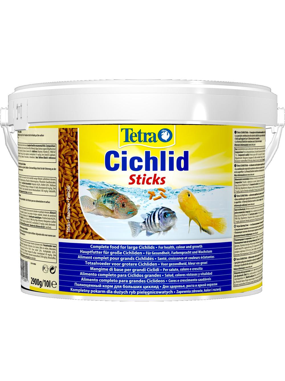 TETRA Cichlid Sticks 10l pokarm dla ryb -  wiaderko