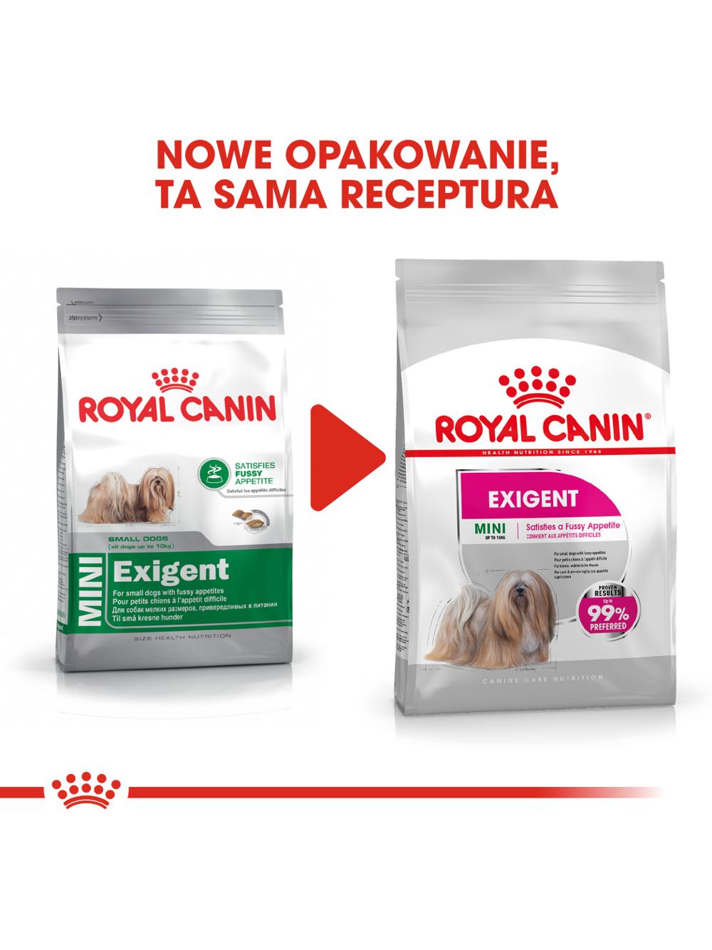 ROYAL CANIN CCN Mini Exigent 1kg karma sucha dla psów dorosłych, ras małych, wybrednych