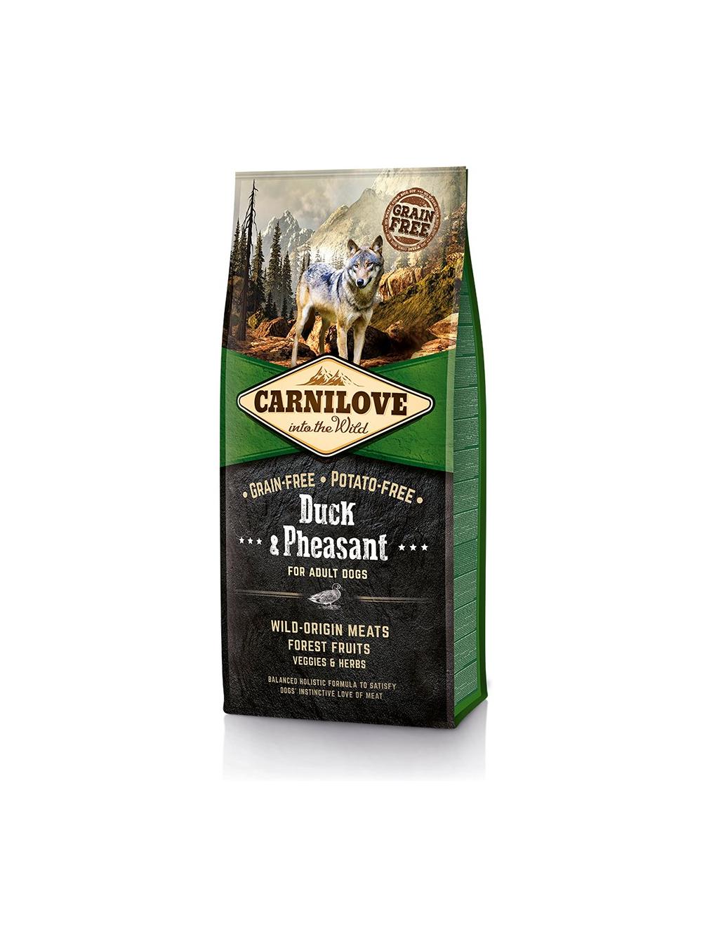 CARNILOVE Duck & Pheasant for Adult 12kg + niespodzianka dla psa GRATIS!