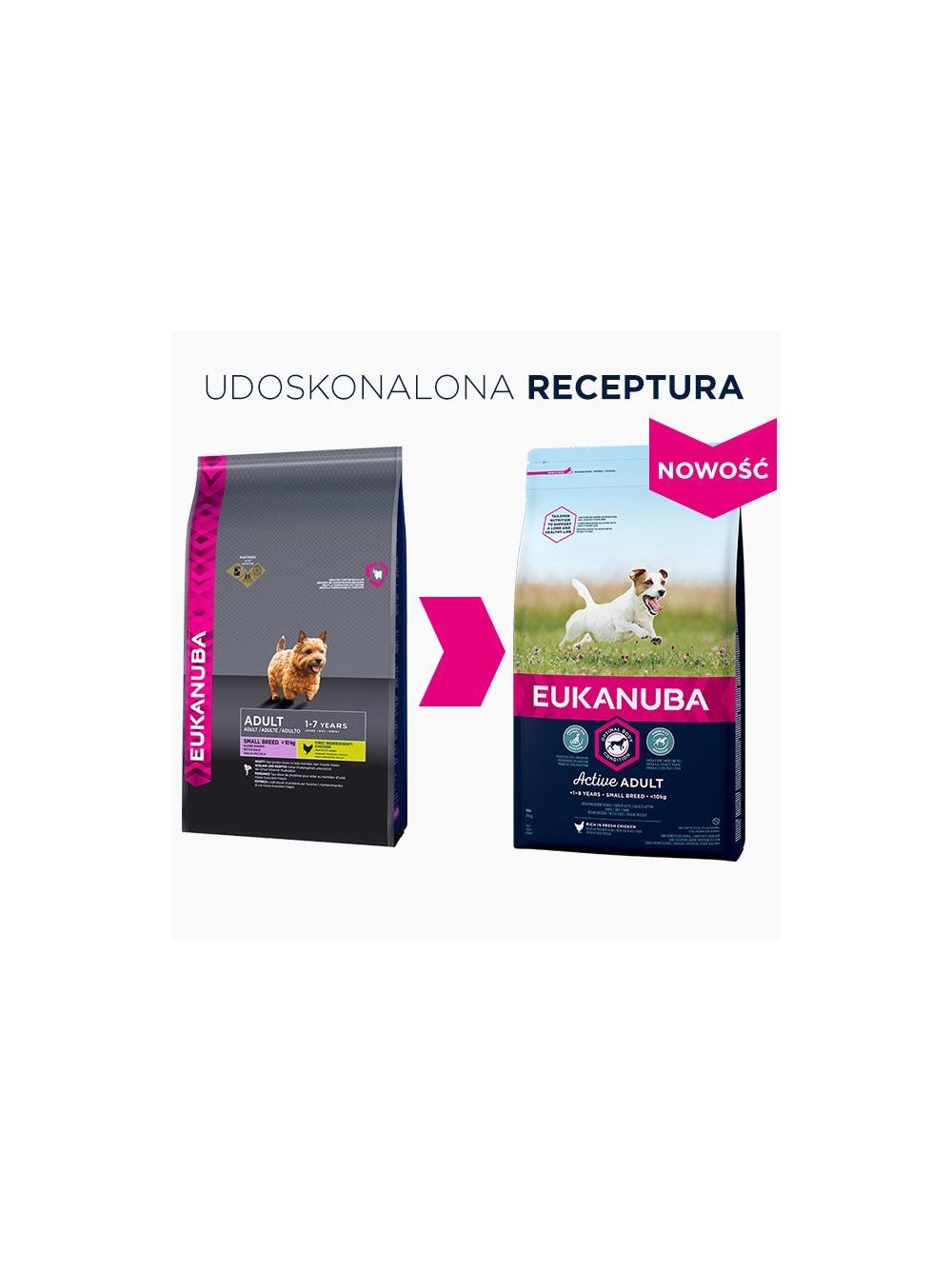 Eukanuba adult small breed chicken 15kg + niespodzianka dla psa GRATIS!