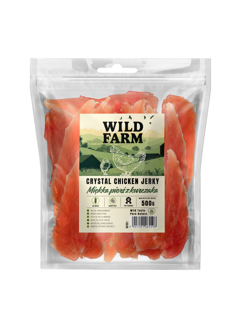 WILD FARM Miękka pierś z kurczaka 500g przysmak dla psa