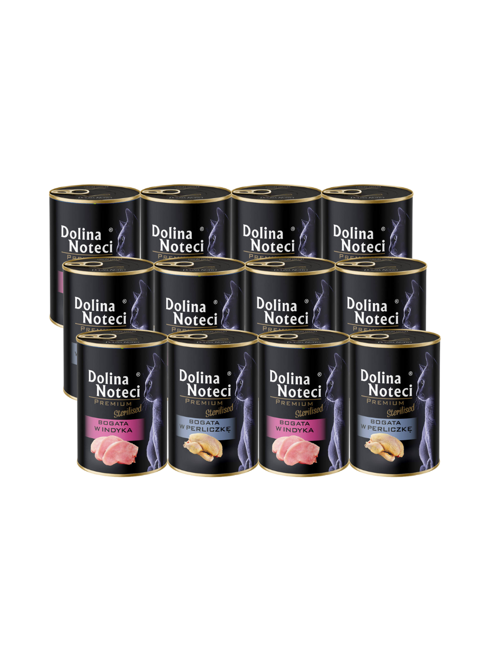 DOLINA NOTECI Premium dla kotów sterylizowanych bogata w indyka/perliczkę 12x400g