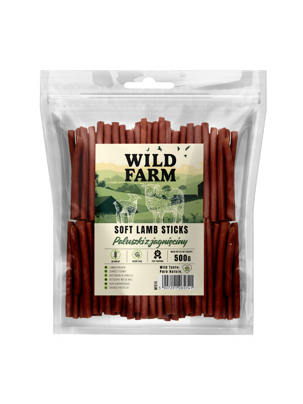 WILD FARM paluszki z jagnięciny 500g przysmak dla psa