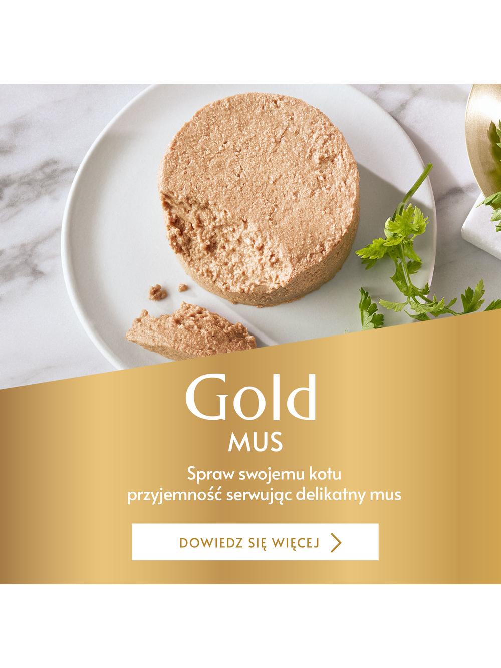 Purina Gourmet Gold mus z wołowiną 85g