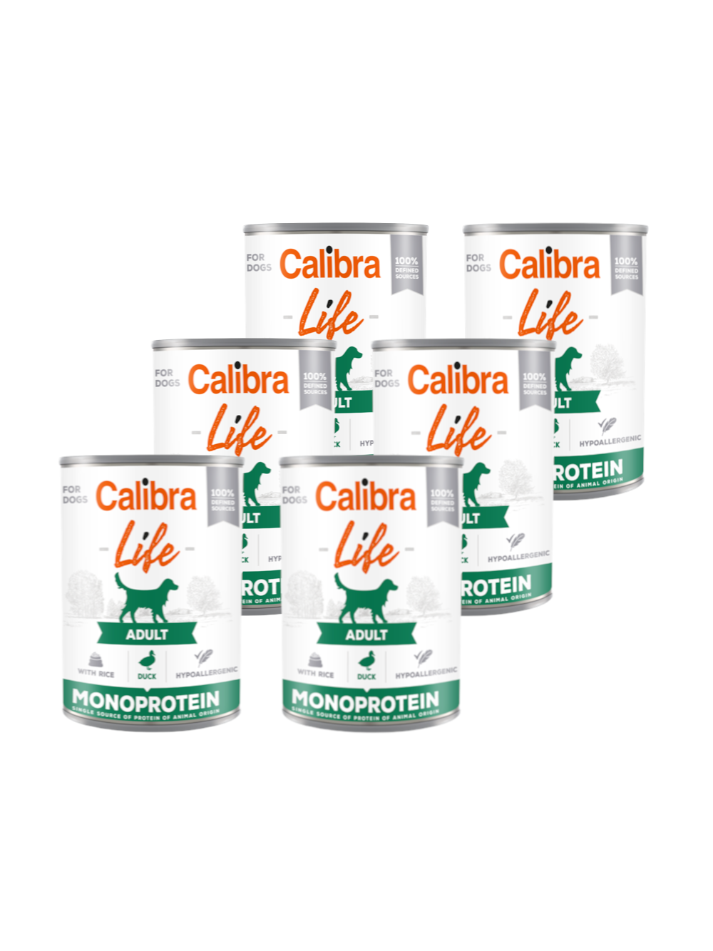 CALIBRA Dog Life Adult Duck with Rice 6x400g
